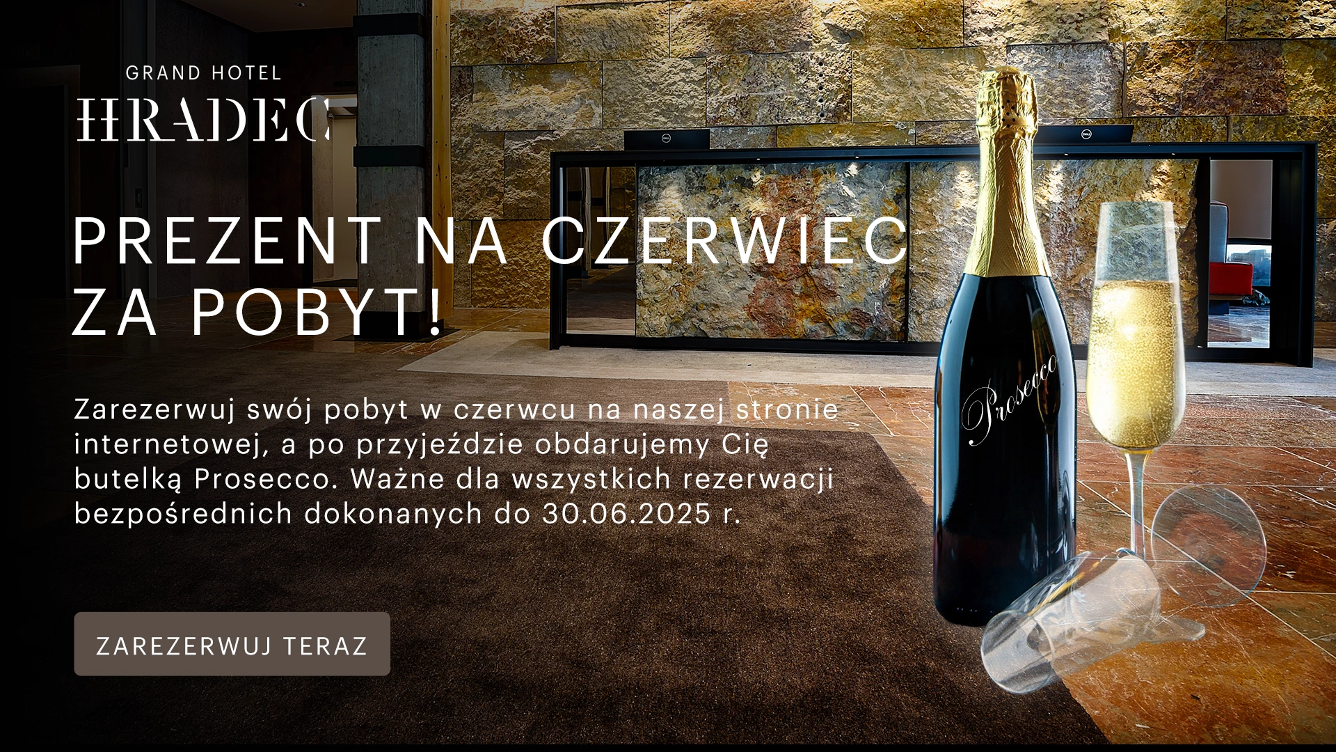 Cervnovy bonus Lahev vina zdarma - Grand Hotel Hradec CZ